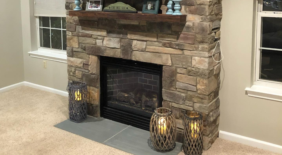 stone veneer indoor fireplace masonry service tri-state area